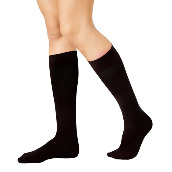 ITEM M6 - Opaque Soft Touch Compression Knee Socks | ONLY AVAIL. AT NORDSTROM - Picture 1 of 6